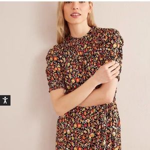 BODEN Women’s Yoke detail midi jersey dress 10R